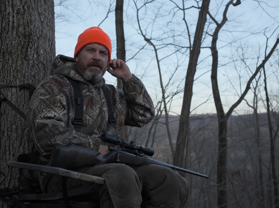 You hear the deer. Then "eeeee."
